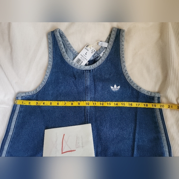 Adidas Women's Denim Tank Dress Indigo Denim 100 Cotton - Picture 12 of 16